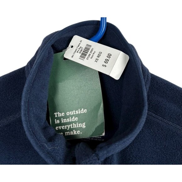 NWT L. L. LL Bean Womens XS Mountain Classic Fleece Jacket Nautical Navy Preppy - Picture 3 of 9